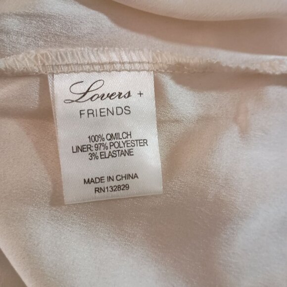 Lovers & Friends Caspian Lace Shift Mini Dress Women’s Size S White $180 - Picture 3 of 9